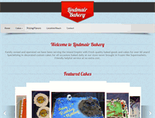 Tablet Screenshot of lindmairbakery.com